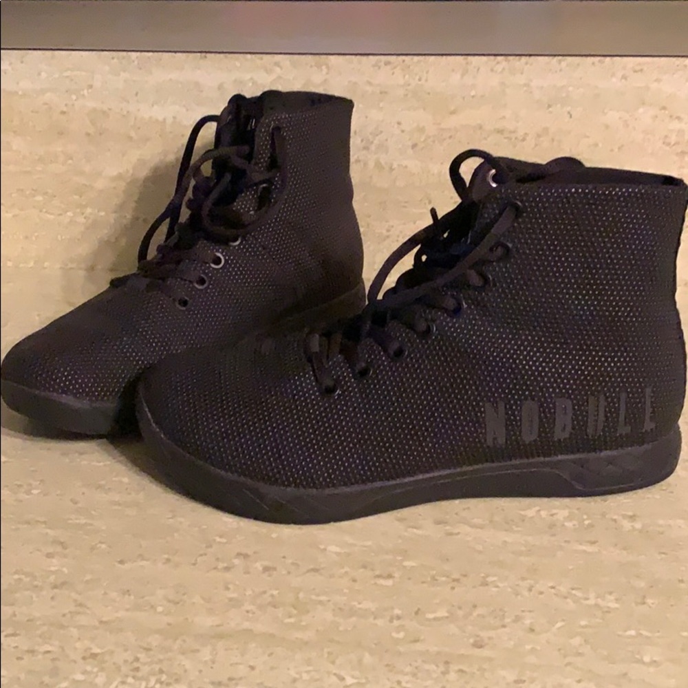 NoBull High Top Trainers All Black